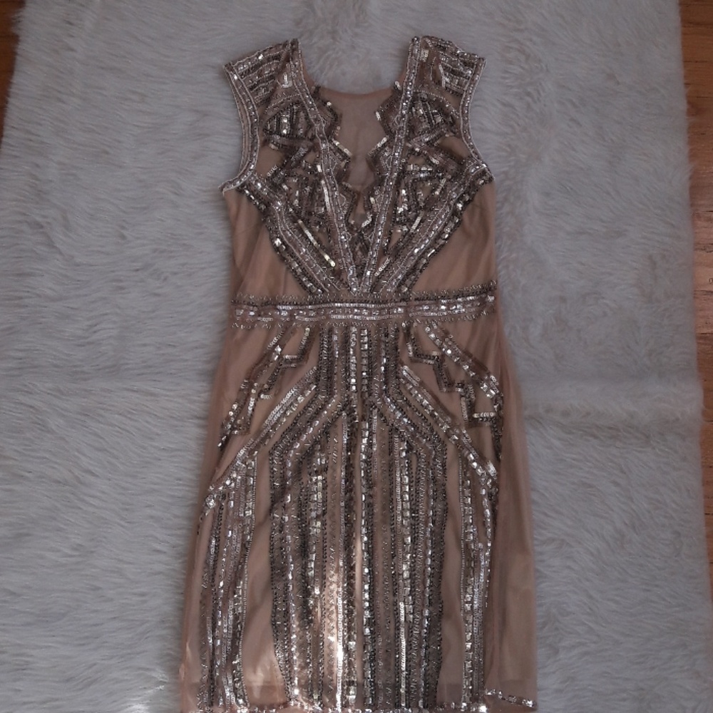 Gold/Tan Dress